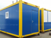 Bürocontainer, Aufenthaltscontainer mir Kontrastlackierung von Schmidt-Container
