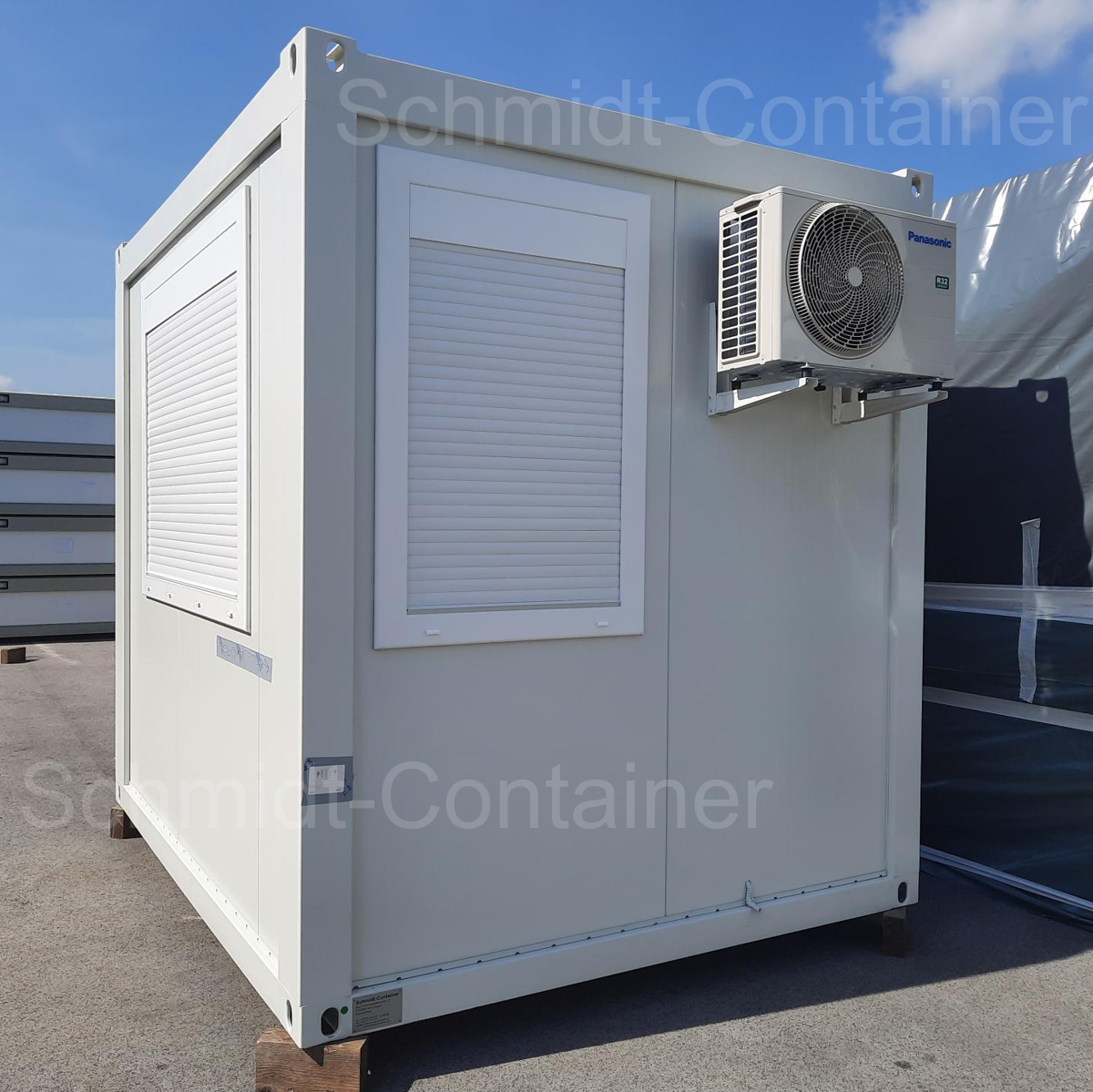 Pförtnercontainer 10 Fuß, isoliert und klimatisiert