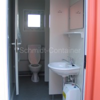 Sanitärmodul, WC-Container 10 Fuß (Damen / Herren WC), 2,989 x 2,435m mit Sonderlackierung.