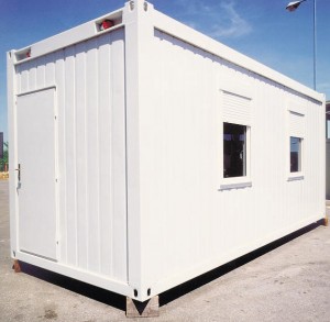 Aufenthaltscontainer | Bürocontainer 20 Fuß neu_ Außenansicht