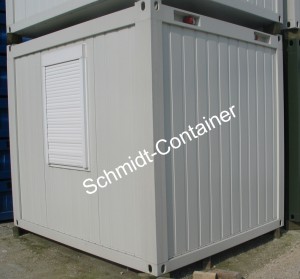 Bürocontainer 10 Fuß nutzbar auch als Aufenthaltscontainer (Außenansicht)