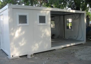 Containeranlage für Polizeistation aus zerlegten Modulen