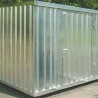 Materialcontainer, Lagercontainer Leichtbaukonstruktion zum Selbstaufbau oder Vormontage ab Werk
