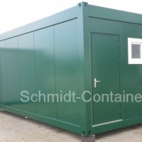 Wohncontainer mit Sanitärraum - WC, Dusche, Waschbecken und Boiler 80L