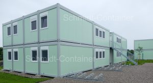 Wohncontainer kaufen - Wohncontaineranlage mit Sanitär- und Sozialräumen