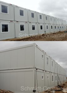 Wohncontaineranlage (Außenansicht)